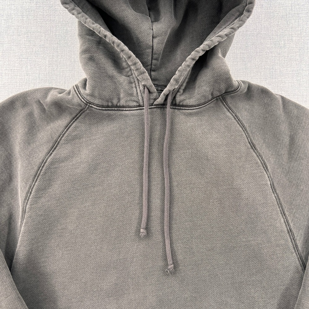 Carhartt WIP Hooded Taos Sweat Hoodie Men Small Gray Garment Dyed Faded Y2K - Picture 3 of 10